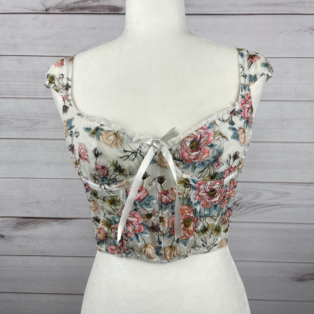 Victoria’s Secret tiktok viral‎ corset top unlined bra floral dream angels 34B